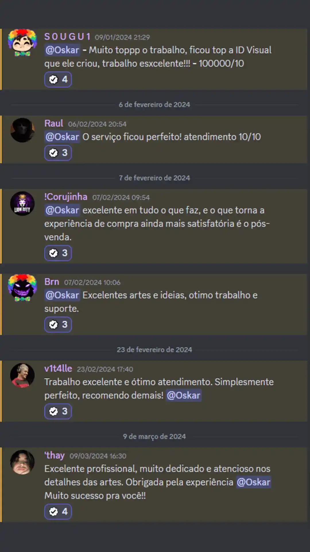 Mensagem de cliente 4